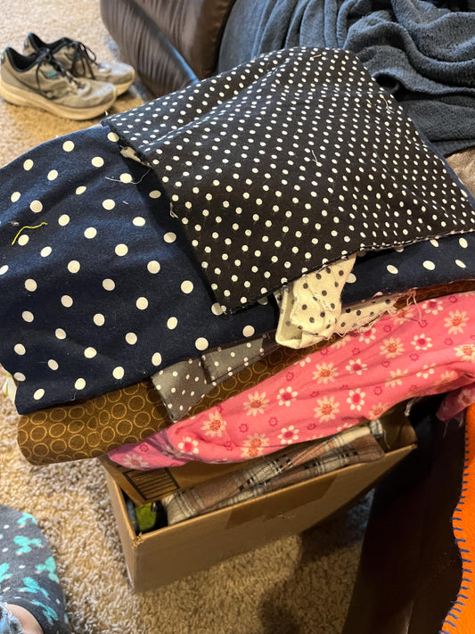 Mixed Print and Colors Flannel Fabric Squares