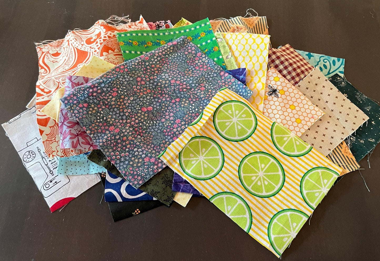 Cotton Fabric Scraps: 2 oz. Quilting & Crafting Scrappy Bundle